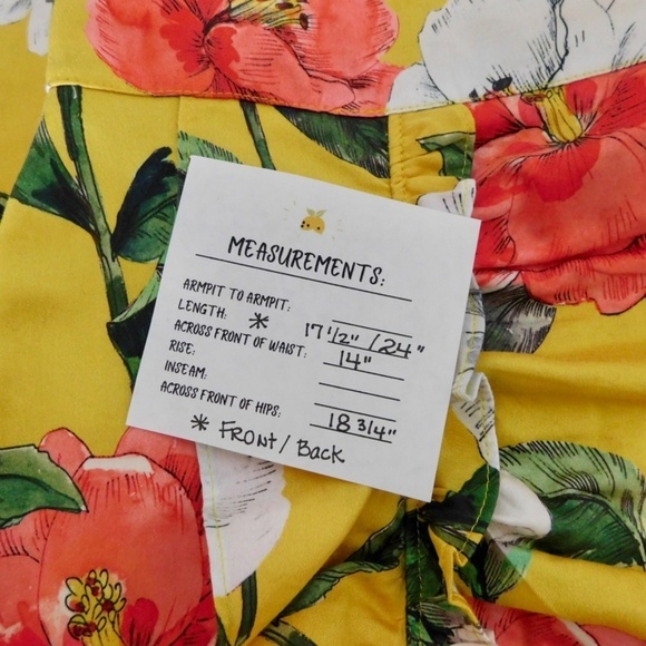 PARKER Coraline Skirt Yellow Floral Ruffles Lemon Wildflower Poplin Size 6 - Picture 16 of 16